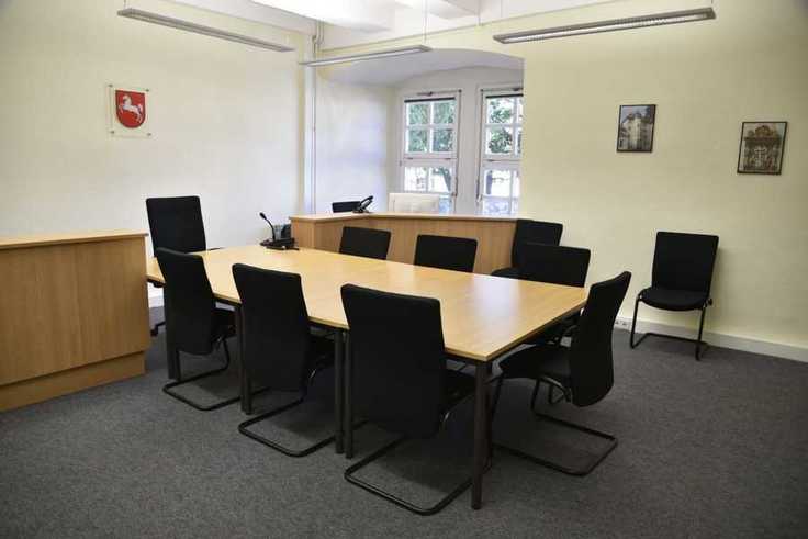 Sitzungssaal im Amtsgericht Bad Gandersheim